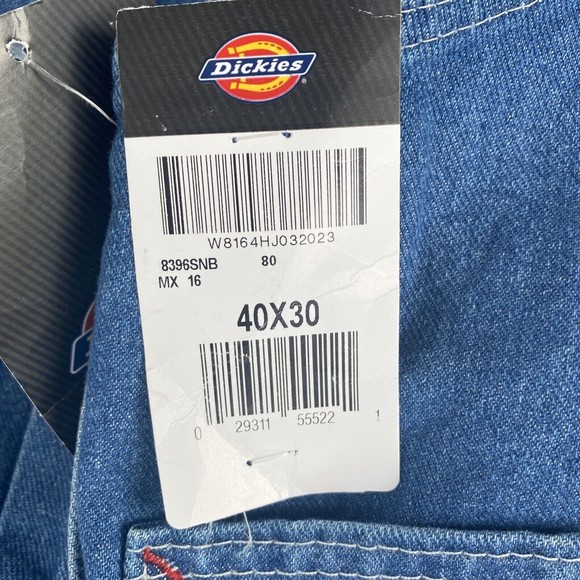 Dickies Jeans Dickie Denim Overalls Indigo Bib Triple Needle Stich